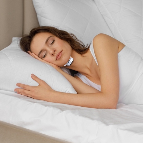 Snoring Stop Device Portable Mini Snoring Stop Device Home Pulse Throat Snoring Stop Device Three-Speed Adjustment for Sleep Aid