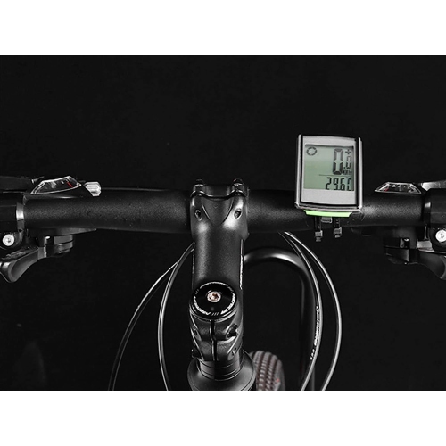 Wireless bicycle computer, waterproof multi-function backlit display, speedometer, odometer, can track speed time