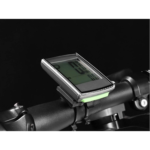 Wireless bicycle computer, waterproof multi-function backlit display, speedometer, odometer, can track speed time