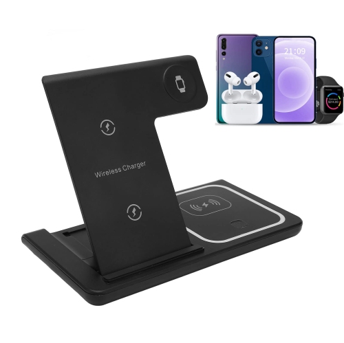 Wireless Charger Foldable Wireless Charging Stand Universal Compatibility Smart Headphone Night Light