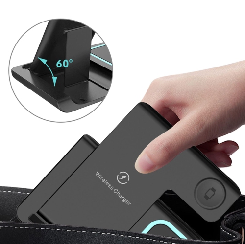Wireless Charger Foldable Wireless Charging Stand Universal Compatibility Smart Headphone Night Light