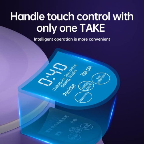 Mini electric hot pot multifunctional small dormitory noodle cooker mini electric noodle cooker non-stick pan - 1.6L purple