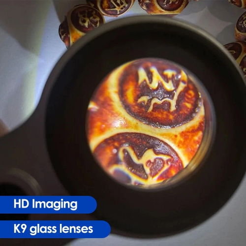 10x high-definition optical magnifier | Dual light source LED + UV detection | USB charging portable | Jewelry identification