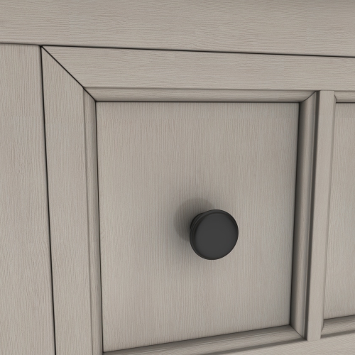 Kepooman Rustic Entryway Console Table, 60" Long Sofa Table with two Different Size Drawers and Bottom Shelf for Storage - Gray