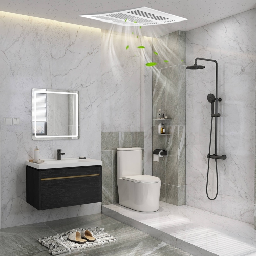 Costway 50/80/110 CFM Ceiling Mount Exhaust Ventilation Fan with Pick-A-Flow 4 Inches Duct