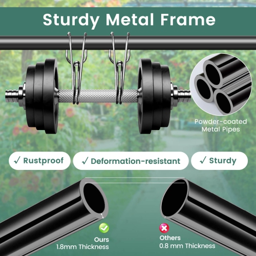 Costway Lawn Leveling Rake 42" x 10" Heavy Duty Level Lawn Tool for Garden Backyard/Lawn Green/Black/Silver