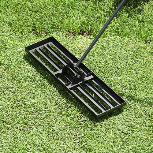 Costway Lawn Leveling Rake 36" x 10" Heavy Duty Level Lawn Tool for Garden Backyard/Lawn Green/Black/Silver