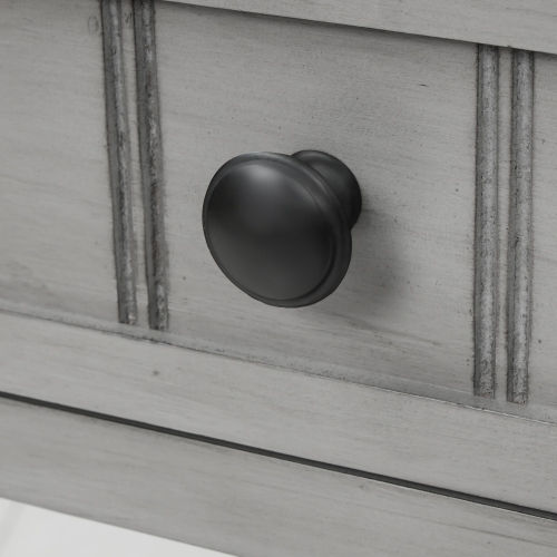 Kepooman Narrow Console Table with Three Storage Drawers and Bottom Shelf for Entryway and Living Room - Gray