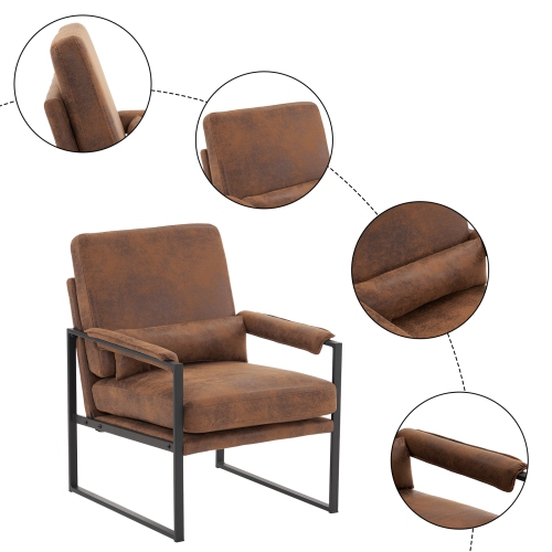 Karl Home Modern Armchair Brown