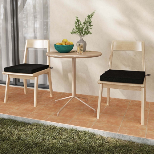 Costway Outdoor Chair Cushion Set of 2/4/6 Waterproof Fade-Resistant Olefin Seat Cushions Brown/Navy/Gray/Black