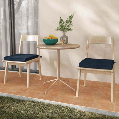 Costway Outdoor Chair Cushion Set of 2/4/6 Waterproof Fade-Resistant Olefin Seat Cushions Brown/Navy/Gray/Black