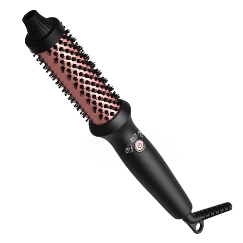 Curling Iron Brush for Blowout Look,Ionic Heated Round Brush,Thermal Round Brush,Negative Ion Hair Straightening Hot Brush