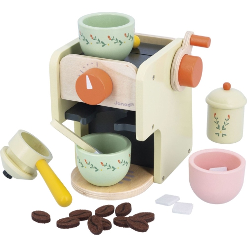 Janod Mamie Soleil Coffee Maker Wooden Toy Set