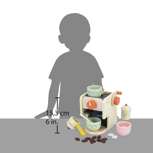 Janod Mamie Soleil Coffee Maker Wooden Toy Set