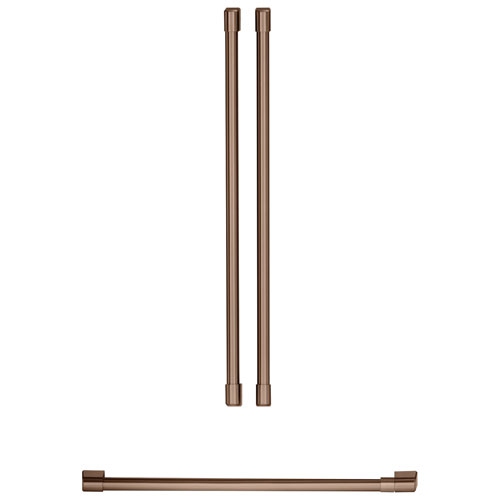 Open Box - Café 3-Piece Refrigerator Handle Kit - Brushed Copper