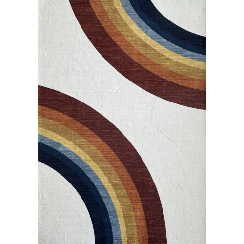 RUG BRANCH  Solara Blush Arc Non-Toxic, Child And Pet Safe - Indoor Area Rug for Kids - Playroom, Nursery, And Children Bedroom