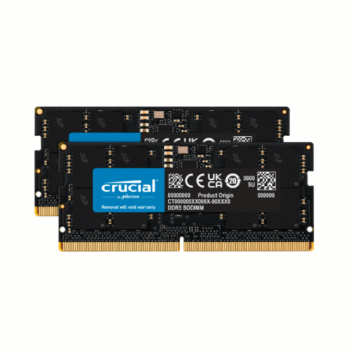 MICRON TECHNOLOGY  Refurbished (Good) Crucial 32GB Kit (16X2) Ddr5-4800 Sodimm 1.1V Cl40 Ct2K16G48C40S5