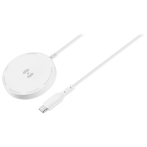 Best Buy Essentials 10W Wireless Charger - White - Only at Best Buy