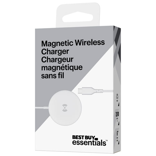 Best Buy Essentials 10W Wireless Charger - White - Only at Best Buy