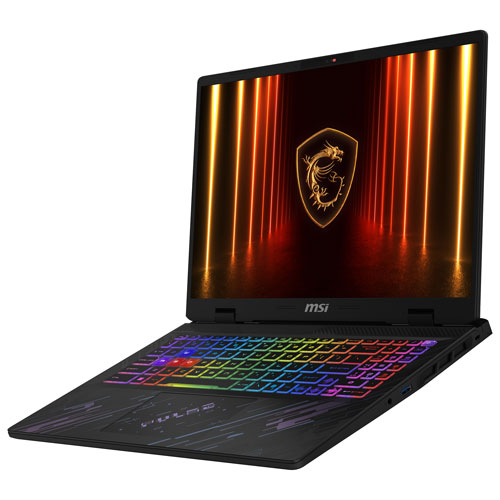 Portable de jeu de 16 po Pulse A16 AI+ C3XW de MSI - Noir (Ryzen AI 7 350 AMD/RAM 32 Go/SSD 1 To/GeForce RTX 5070)