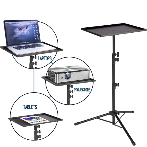 axGear Tripod Floor Stand For Laptop Projector Presentation Heigh Adjustable Foldable