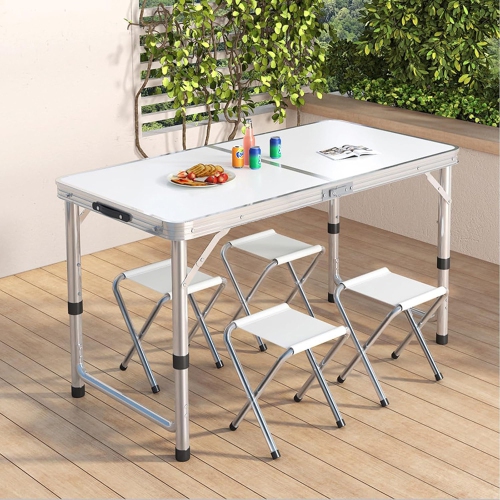 Chaise de bureau pliante en aluminium pour table de camping d'AxGear pour table de pique-nique