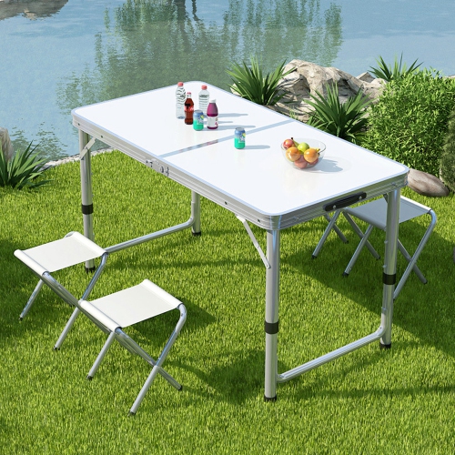 Chaise de bureau pliante en aluminium pour table de camping d'AxGear pour table de pique-nique