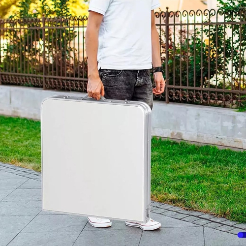 Chaise de bureau pliante en aluminium pour table de camping d'AxGear pour table de pique-nique