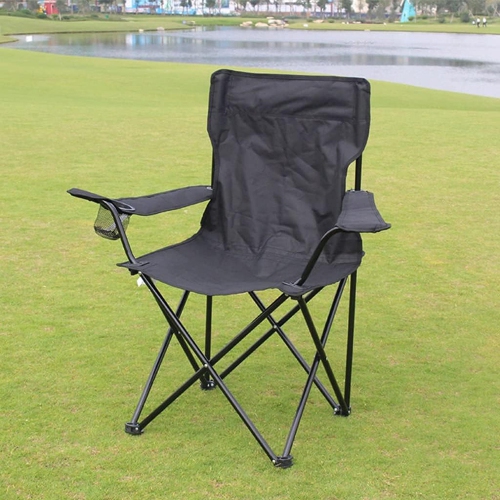 Chaise de camping portative pliante d'extérieur polyvalente d'AxGear - Porte-gobelet de plage