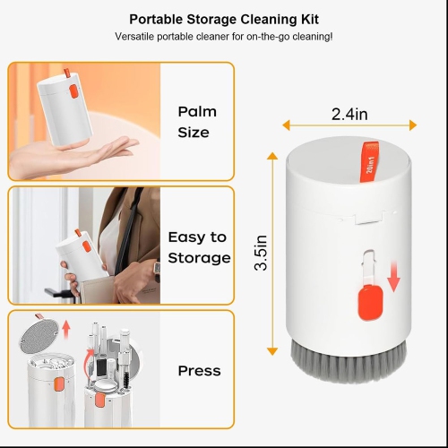 Trousse de nettoyage pour brosse électronique multifonction 20 en 1 d'AxGear