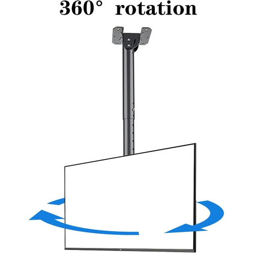 axGear Ceiling Mount TV Wall Mount Monitor Bracket Expendable Height Tilt Adjustable
