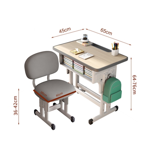 axGear Kids Study Desk & Chair Height Adjustable with Drawer School Table