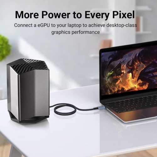 axGear USB 4 Cable Thunderbolt 4 Data Transfer USBC Type C PD 100W 3.3Ft 1M