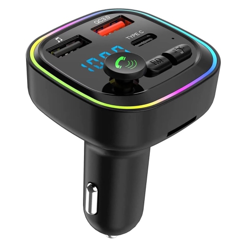 Émetteur FM Bluetooth pour l'auto d'AxGear; USB de type C; Recharge PD; Lecteur MP3 TF