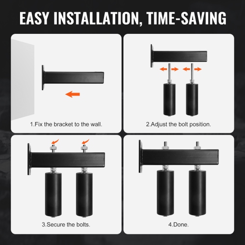 VEVOR 6” Sliding Gate Kit, Rolling Gate Hardware Kit with T-Bracket, Universal Adjustable Sliding Gate Rollers, Heavy Duty Black Sliding Gate Guide