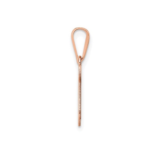 14K Rose Gold Chai Charm Pendant