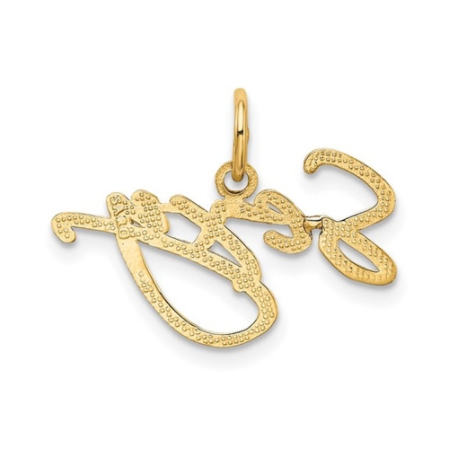 10K Yelllow Gold SEXY Charm Pendant