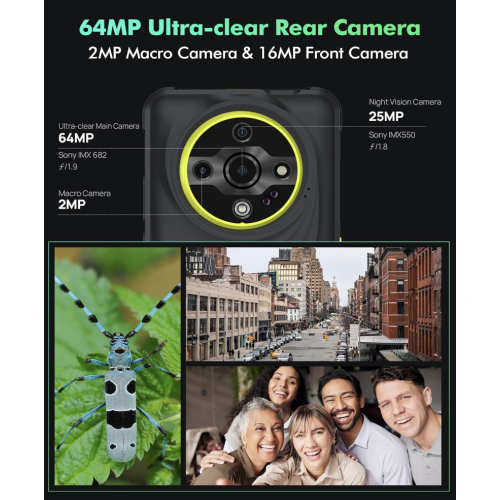 Brand New Ulefone Armor X31 Pro 5G Unlocked Rugged Phone | 16GB RAM 256GB Memory | 6.56” Screen | 64MP Camera | 25MP Infrared Night Vision Camera |