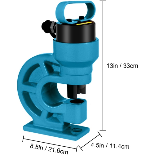VEVOR CH-60 Hydraulic Hole Punching Tool 31T Hole Digger Force Puncher Smooth Hole Puncher for Iron Plate Copper Bar Aluminum Stainless Steel
