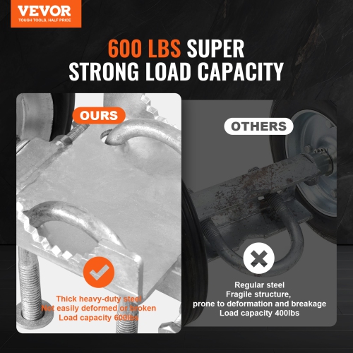 VEVOR 6” Sliding Gate Kit, Rolling Gate Hardware Kit, Universal Adjustable Sliding Gate Rollers Track Wheels, Duty Sliding Gate Guide Roller for