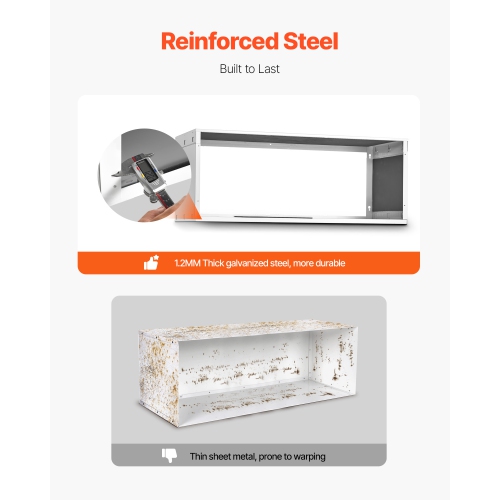 VEVOR 42 in Air Conditioner Wall Sleeve, Through the Wall Air Conditioner Sleeve, Wall Sleeve, Compatible with Most Brands of Through the Wall AC,