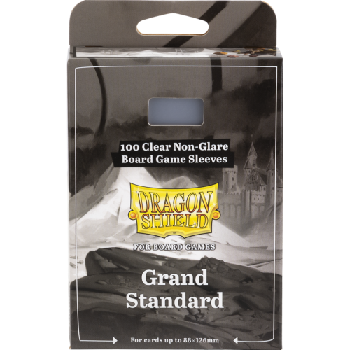 Arcane Tinmen Dragon Shield Grand Standard Size Sleeves: Clear Non-Glare 100 Sleeves per Pack AT-60210