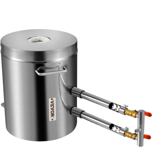 VEVOR 12KG Propane Melting Furnace Kit, Large Capacity Foundry Home Kilns,Stainless Steel Smelter, Blacksmithing Forge with Crucible an Tongs Kiln,