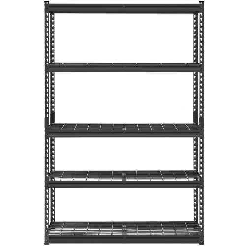 VEVOR 18"D x 48"W x 72"H Storage Shelves, 2500 lbs, 5 Tier Heavy Duty Garage Shelving, Adjustable Metal Shelves for Industrial Shelving Unit Utility
