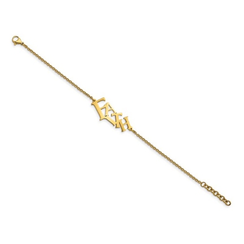 Yellow Plated Stainless Steel Polished FAITH Bracelet