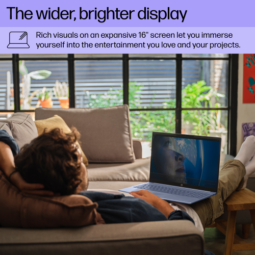 HP Pavilion 16 2024 Laptop, 10-Core Intel Core 7 150U, 16" WUXGA IPS Touchscreen Display, Intel Graphics, 32GB LPDDR5 4TB SSD, Backlit Keyboard,