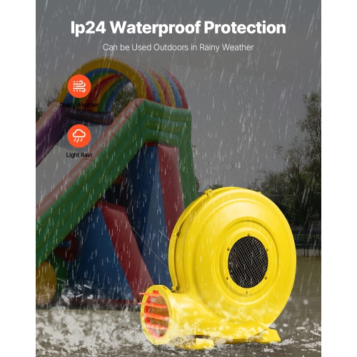 VEVOR 750W&950W Inflatable Blower, 1.3 HP Bounce House Blower, Pump Commercial Air Blower for Inflatables, 3300RPM Bouncy Castle Electric Air Blower