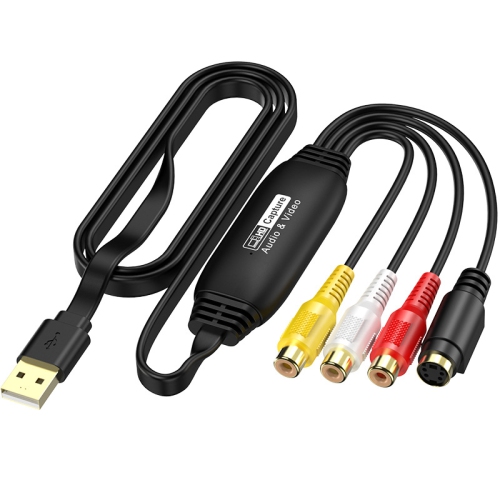 USB video capture card driver-free AV signal acquisition data usb acquisition available digital converter analog video to digital VHS recorder TV DVD