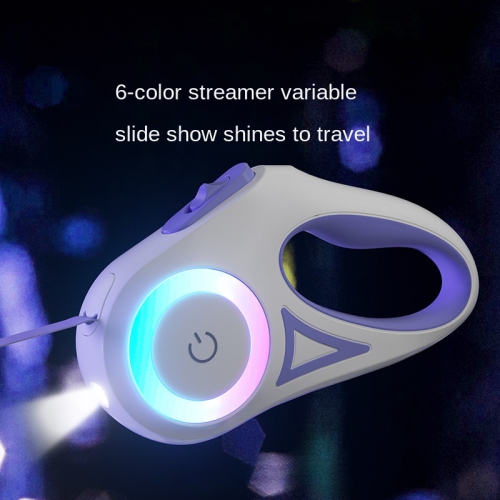 Laisse lumineuse pour chien, petit et moyen chien avec laisse rétractable et légère pour chien, chaîne de chien Teddy qui sort, fournitures pour