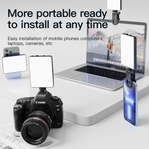 Lampe d'appoint pour égoportraits de téléphone mobile, mini caméra portative photo vidéo beauté vidéo DEL lampe de poche pour photo vidéo